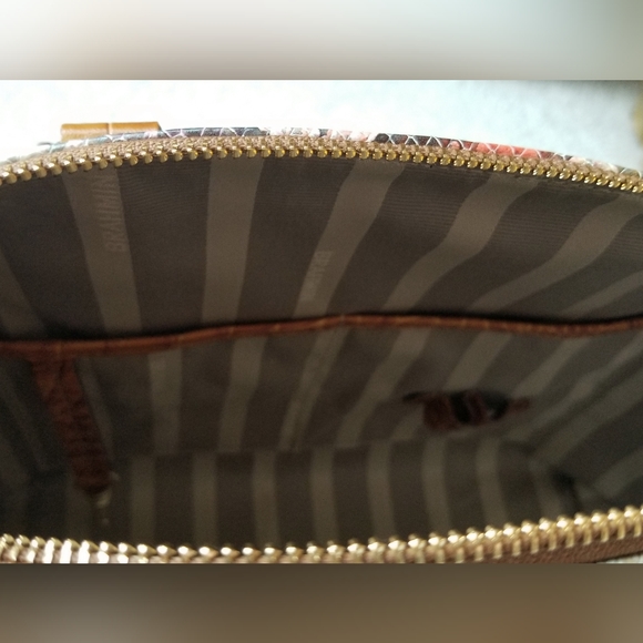 Brahmin Dark Rum Sol Duxbury Satchel with Matching Wallet (snakeskin pattern) - Picture 7 of 11